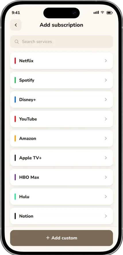 Add a subscription